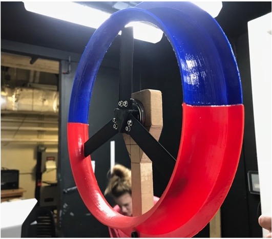 Wind tunnel example project with lens turbine